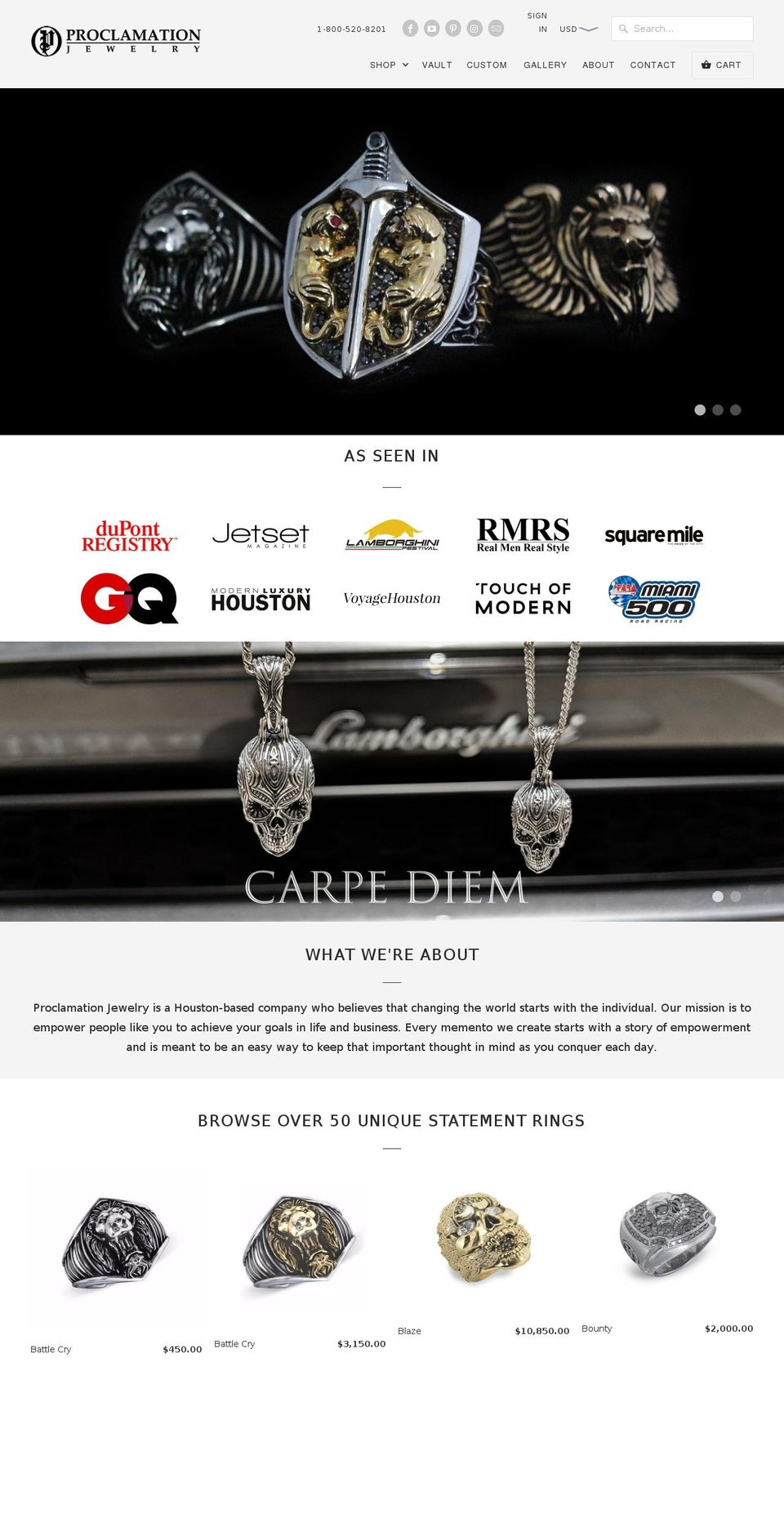 bespokecustomjewelry.com — Shopify storefront screenshot