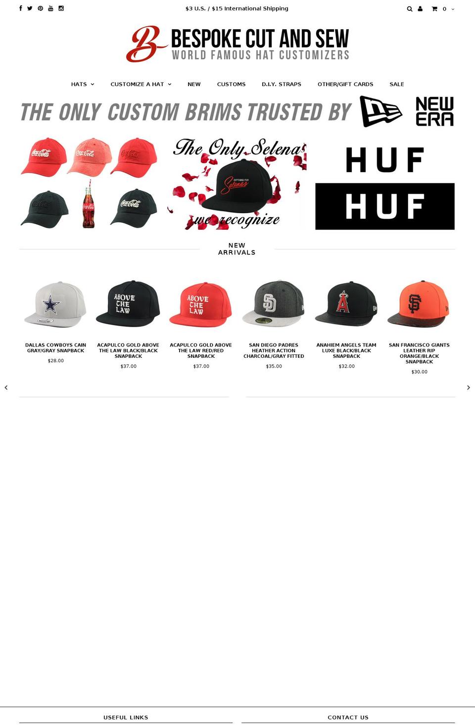 bespokecutandsew.com shopify website screenshot