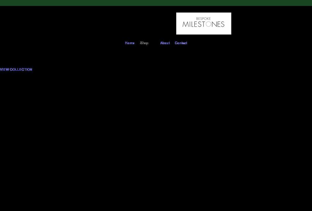 bespokemilestones.com.au shopify website screenshot