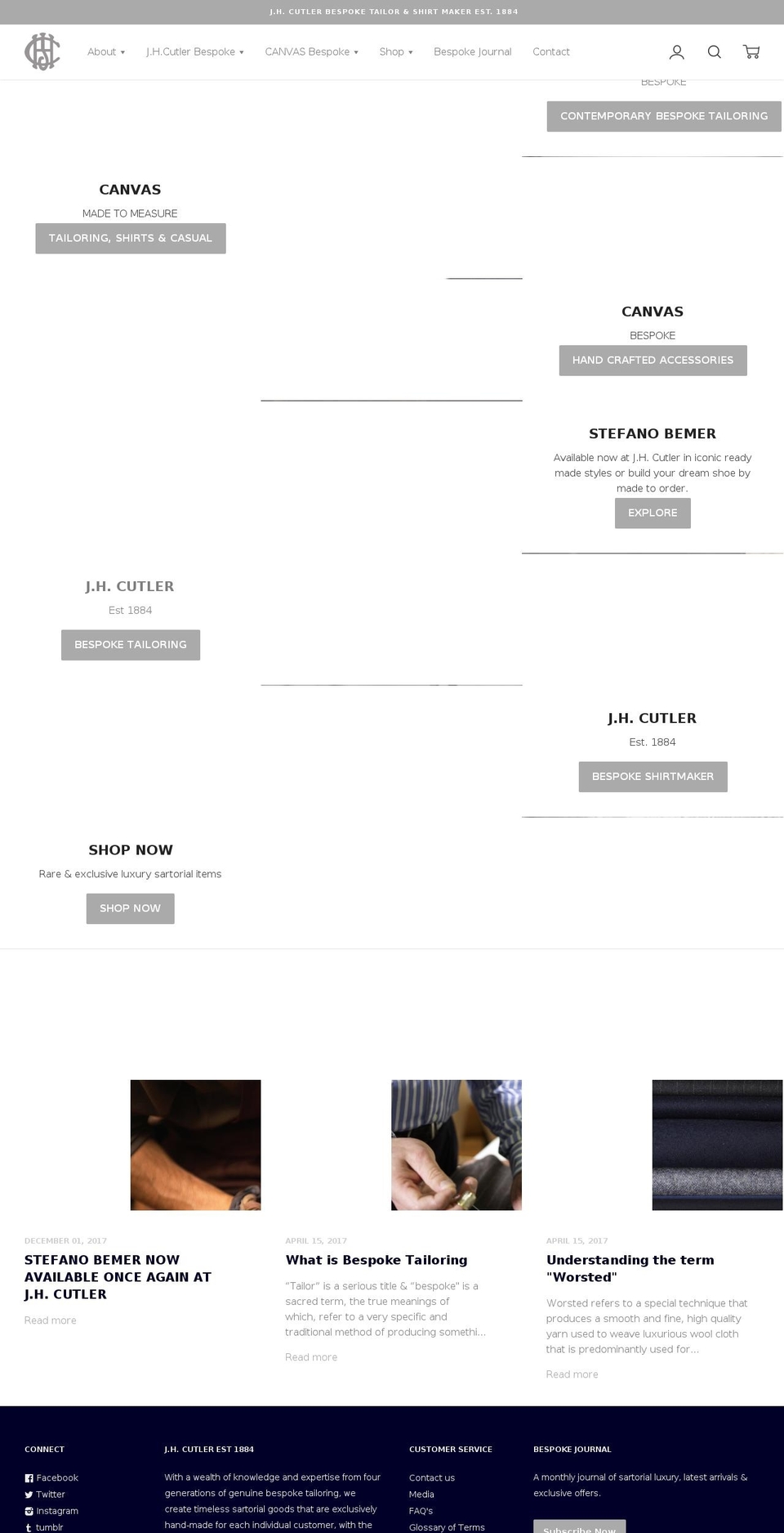 bespoketailoringsydney.com — Shopify storefront screenshot