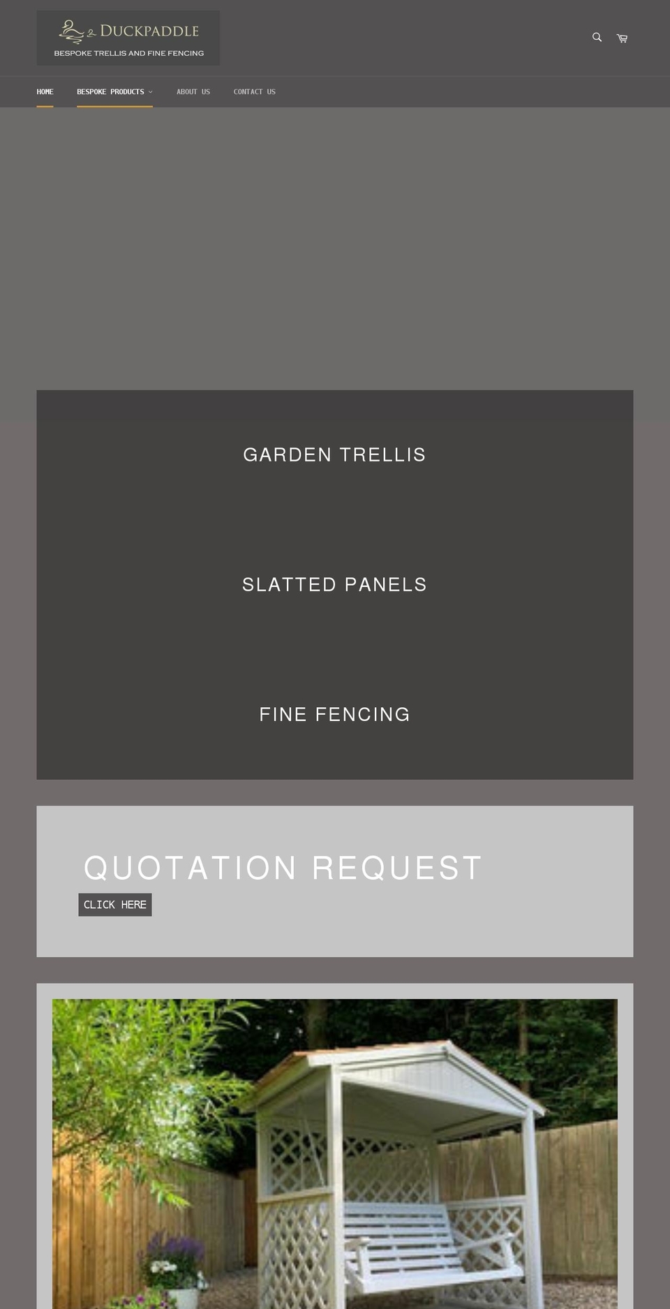 bespoketrellis.com shopify website screenshot