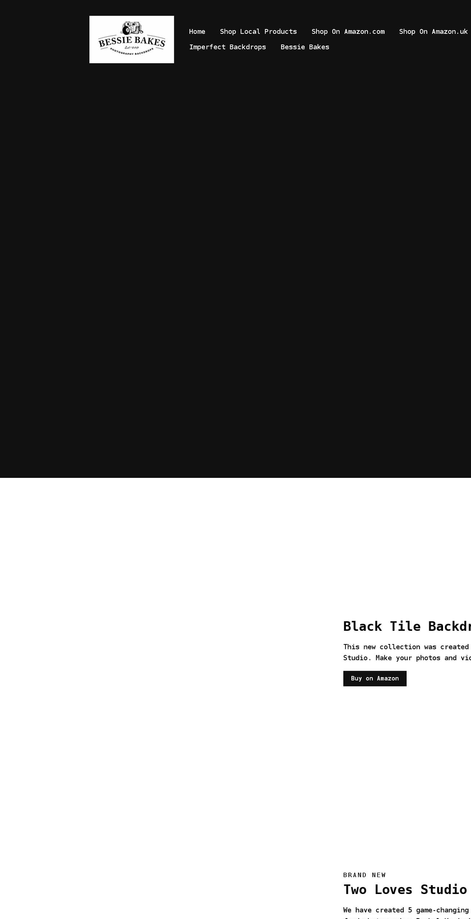 bessiebakesbackdrops.com shopify website screenshot