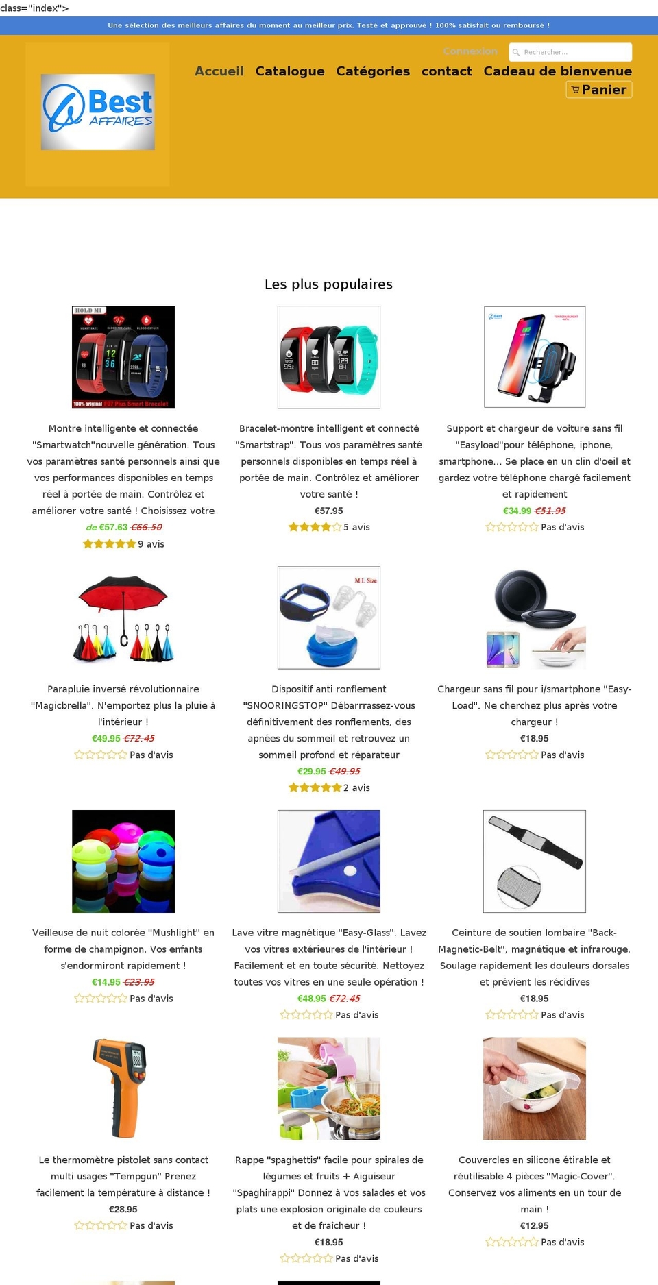 best-affaires.com — Shopify storefront screenshot