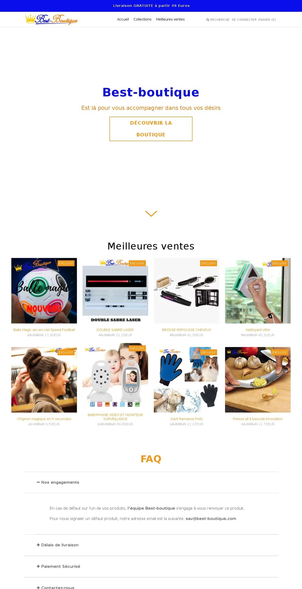 best-boutique.com — Shopify storefront screenshot