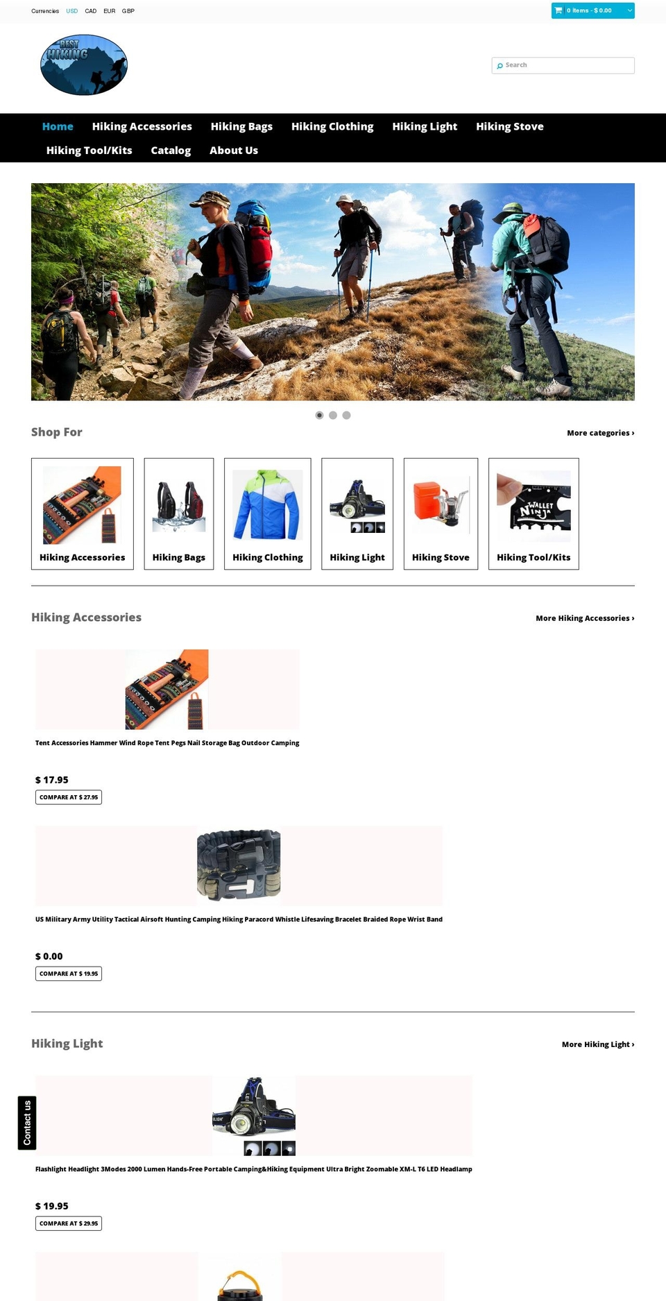 new-theme-updated Shopify theme site example best-hiking.myshopify.com