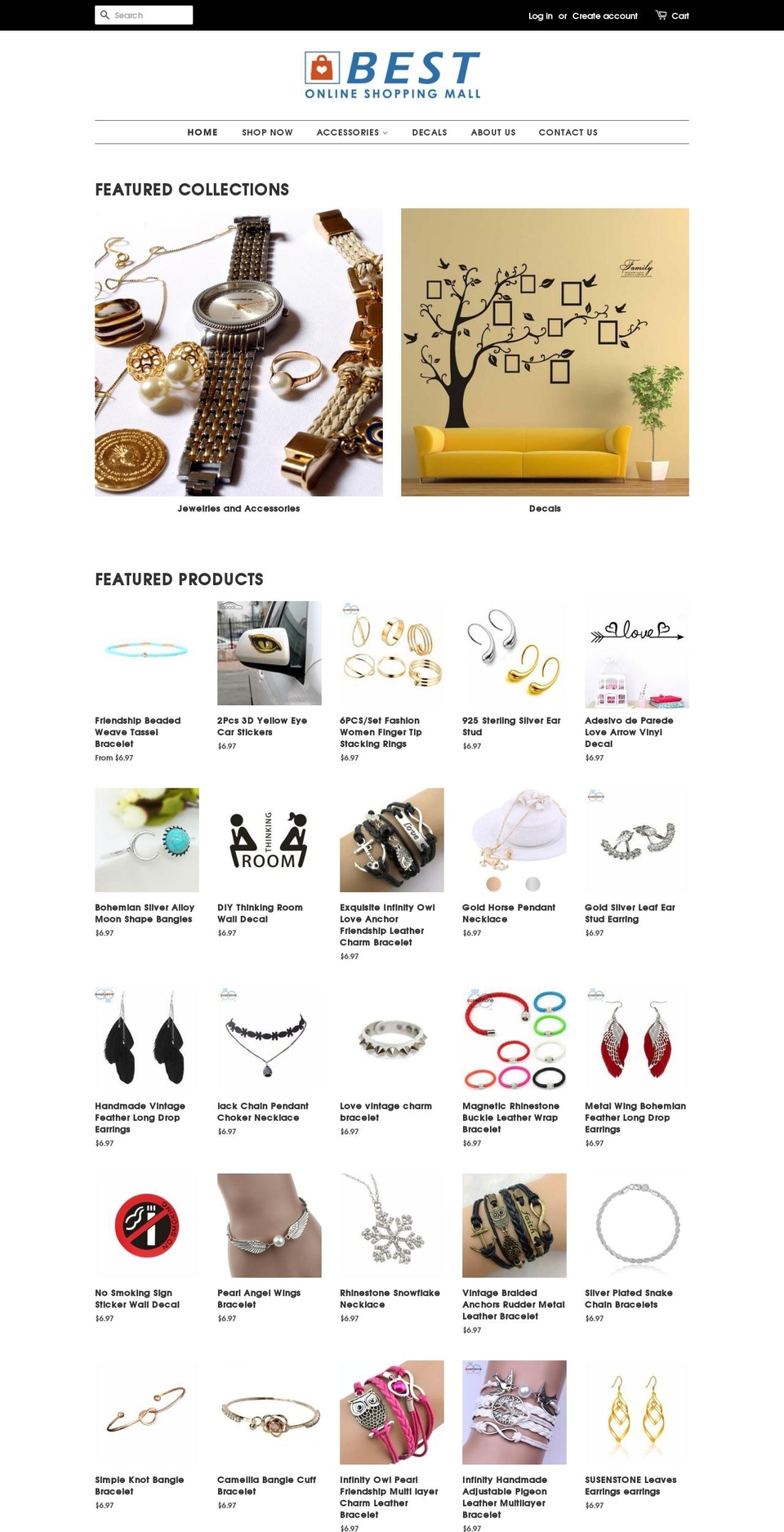 best-online-mall.com — Shopify storefront screenshot