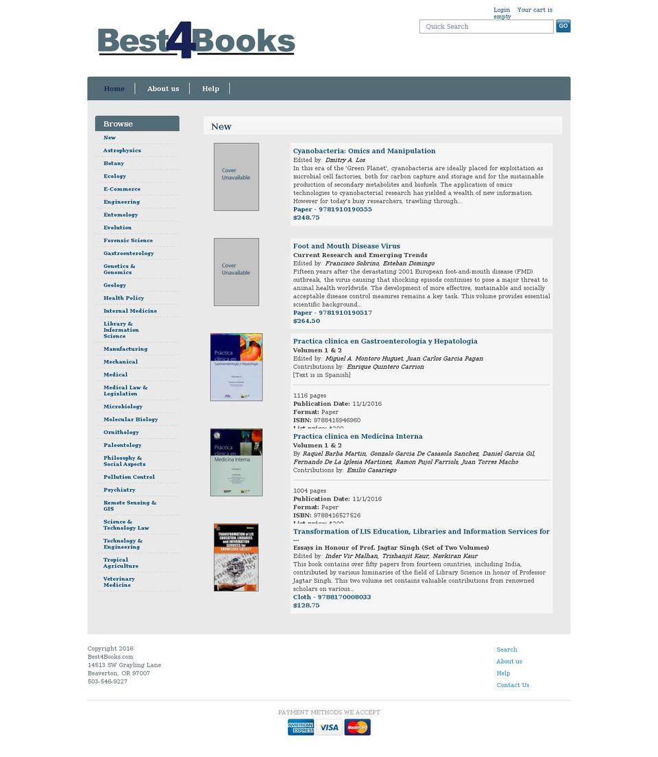 best4books.com shopify website screenshot