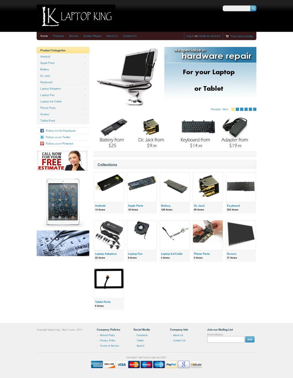 best4less.ca shopify website screenshot