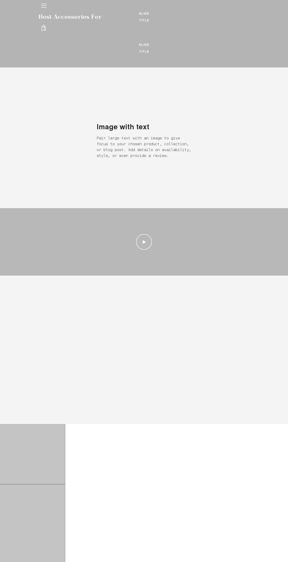 bestaccessoriesfor.com shopify website screenshot