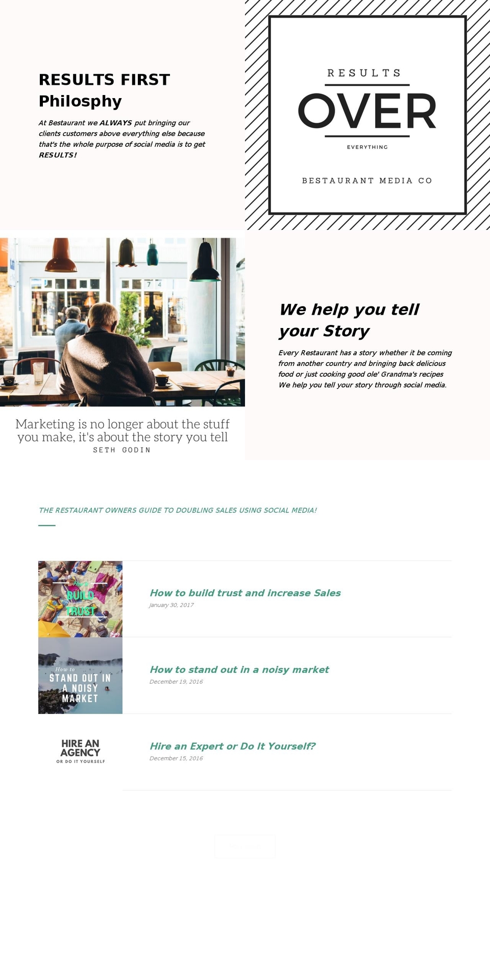 bestaurantmedia.com — Shopify storefront screenshot