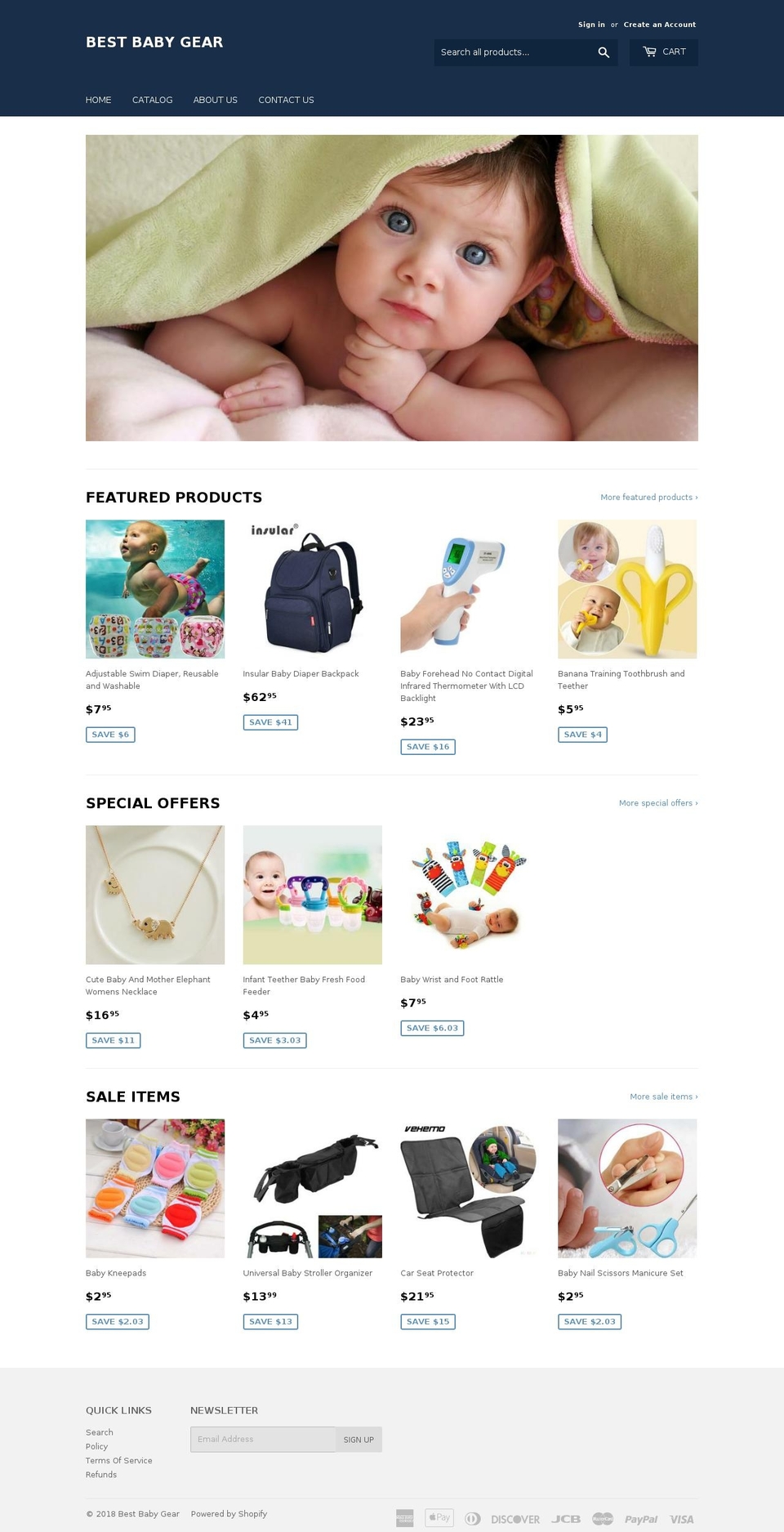 bestbabygearstore.com — Shopify storefront screenshot