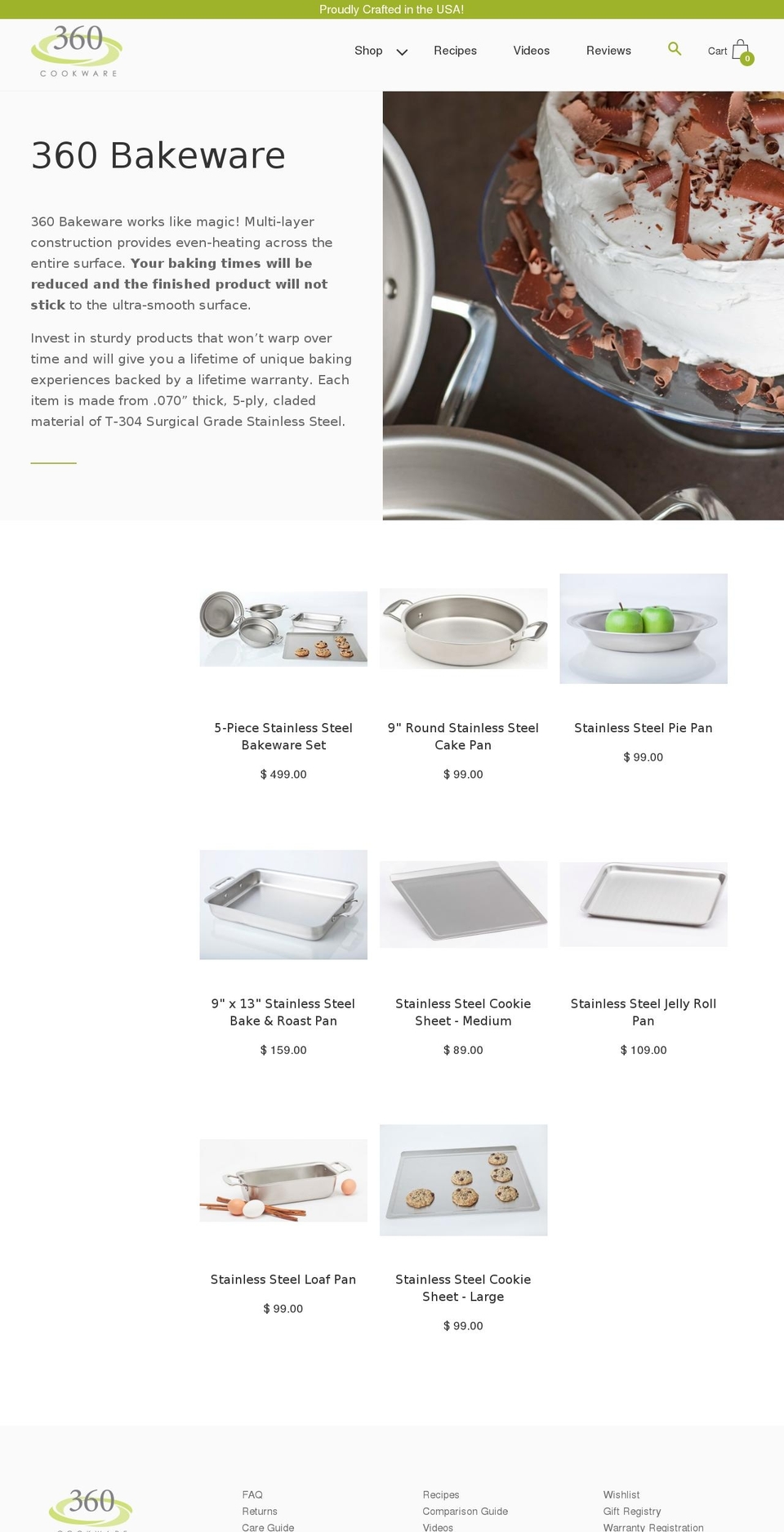bestbakeware.com shopify website screenshot
