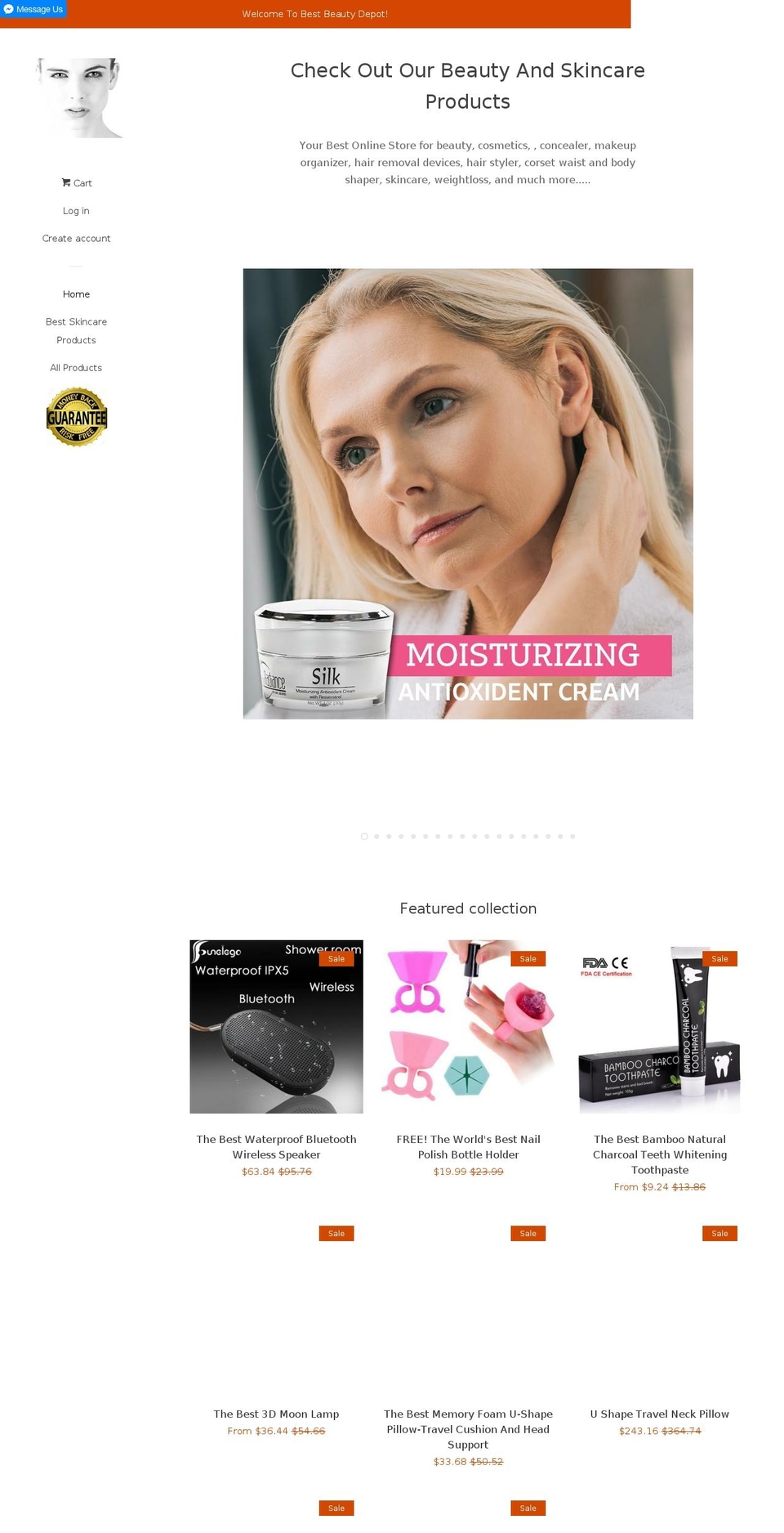 bestbeautydepot.com — Shopify storefront screenshot
