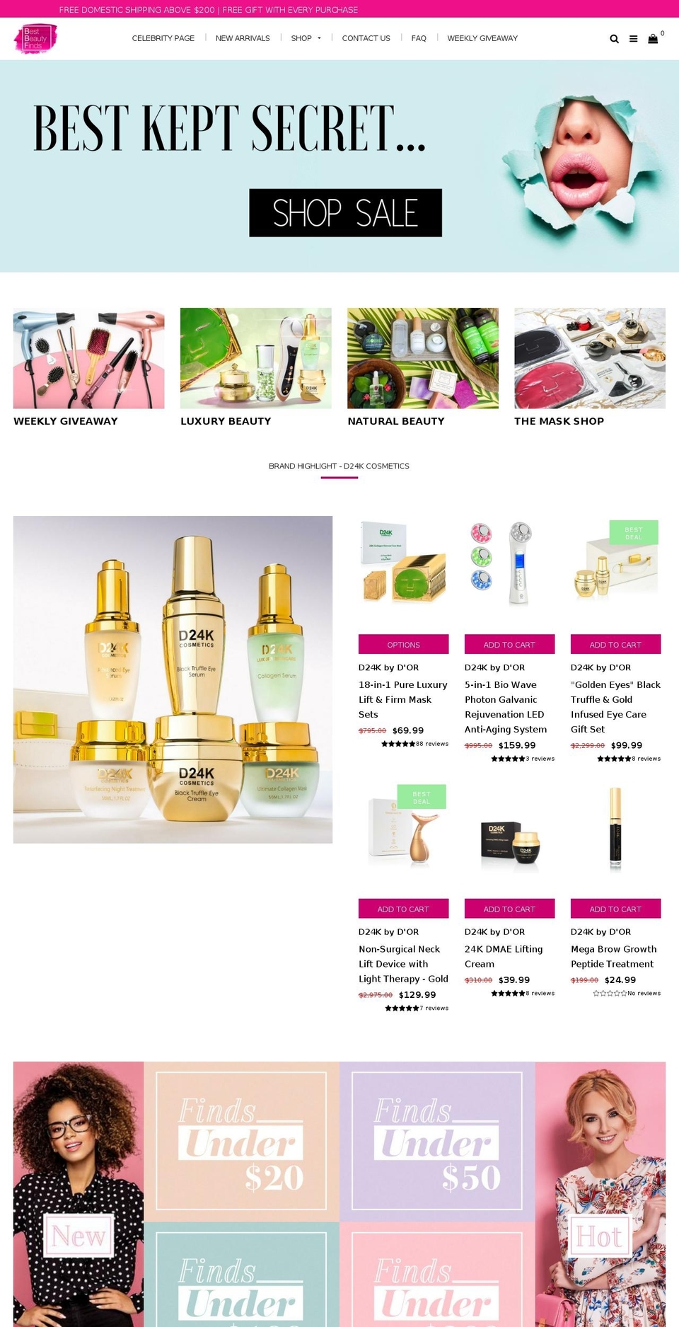 bestbeautyfinds.com shopify website screenshot