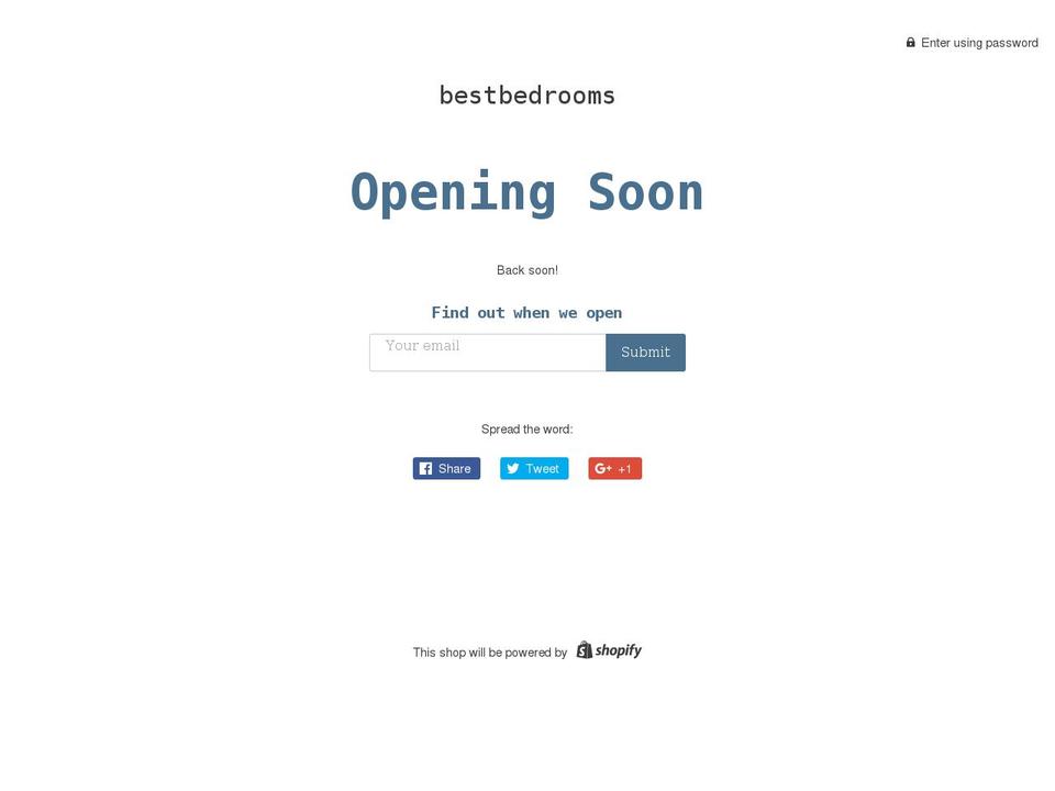 bestbedrooms.co.uk shopify website screenshot