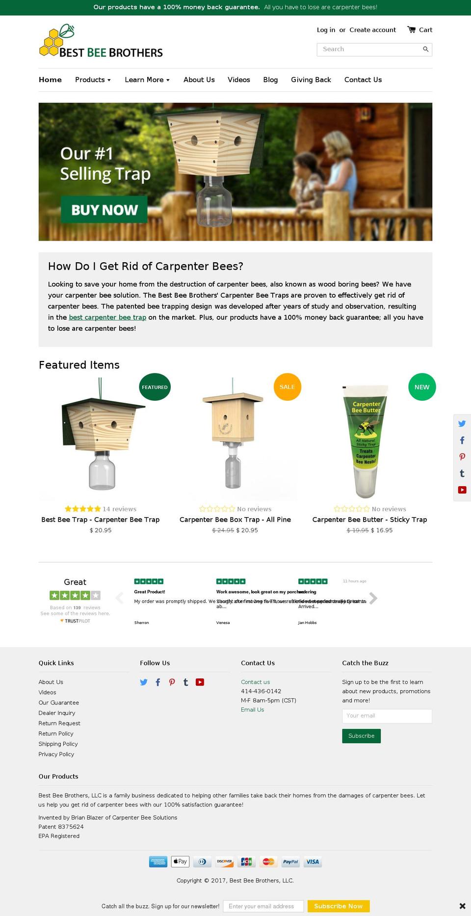 Best Bee Brothers Shopify theme site example bestbeebrothers.com