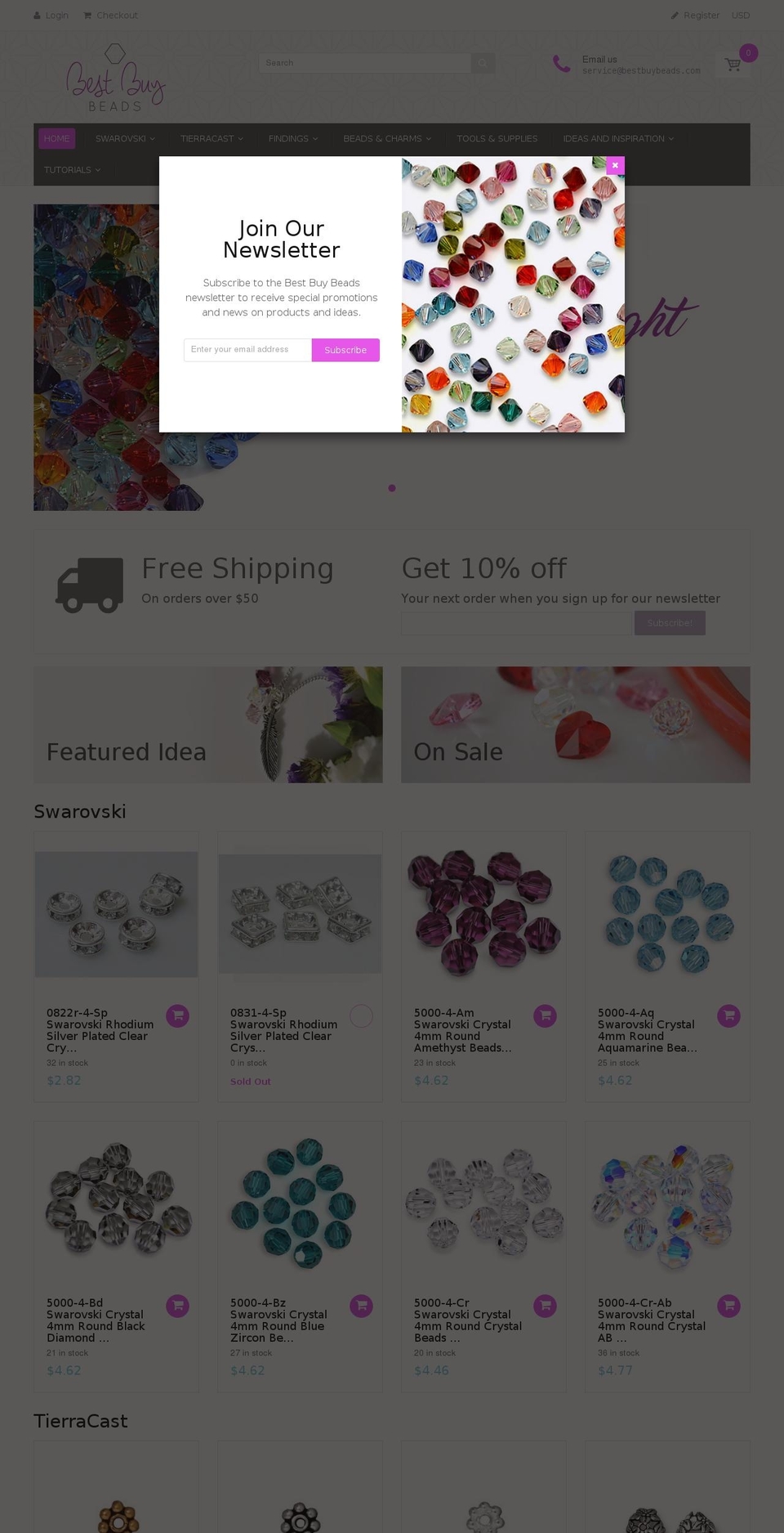 handy-1-4 Shopify theme site example bestbuybeads.net