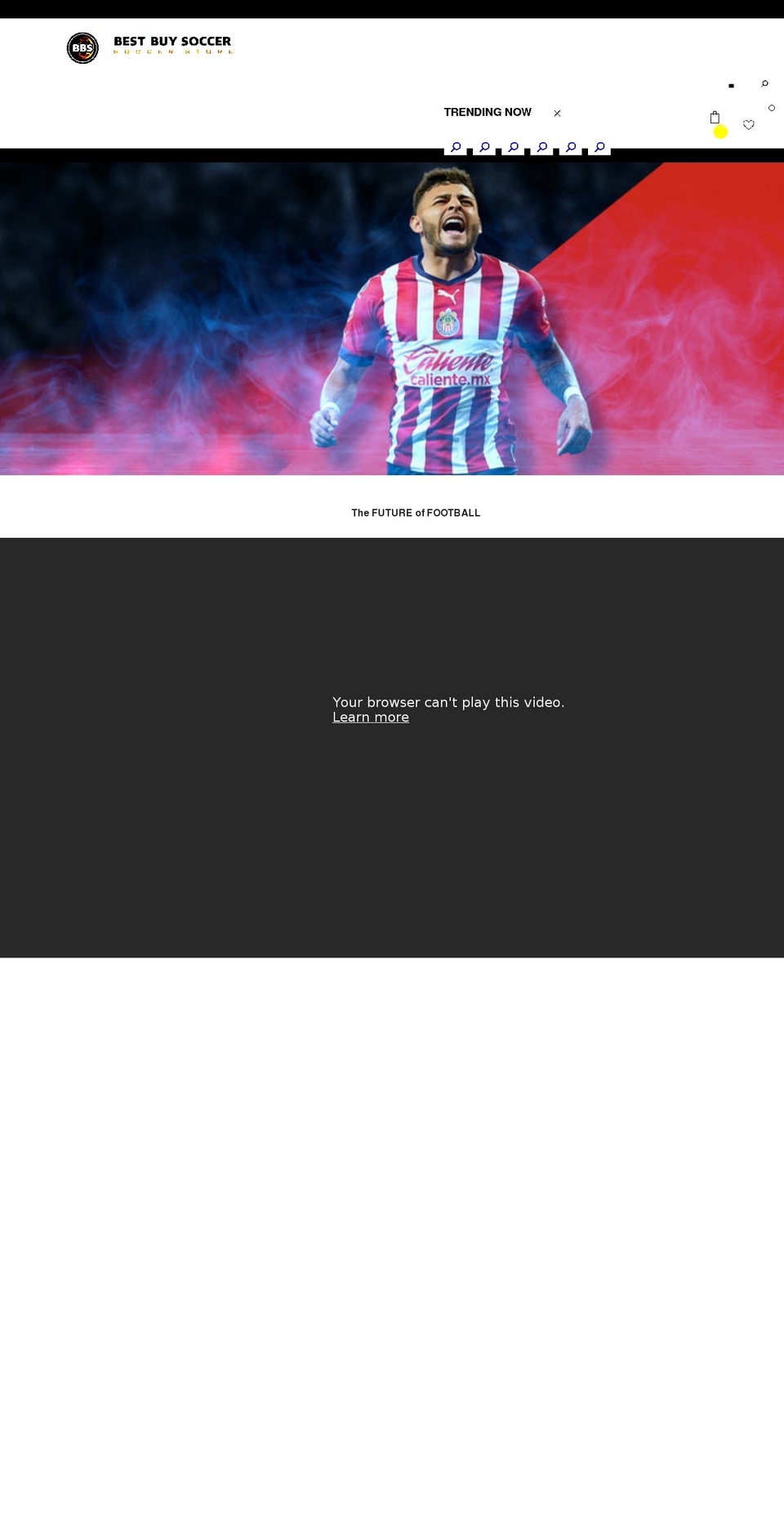 bestbuysoccer.com shopify website screenshot