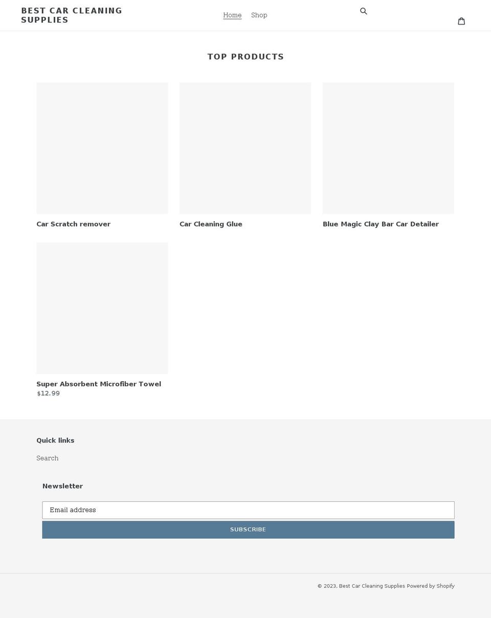 bestcarcleaningsupplies.com shopify website screenshot