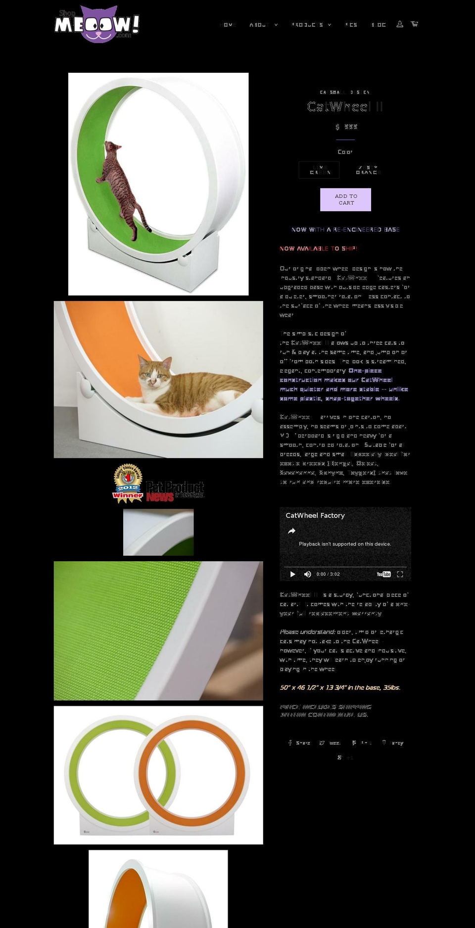 bestcatwheel.com shopify website screenshot