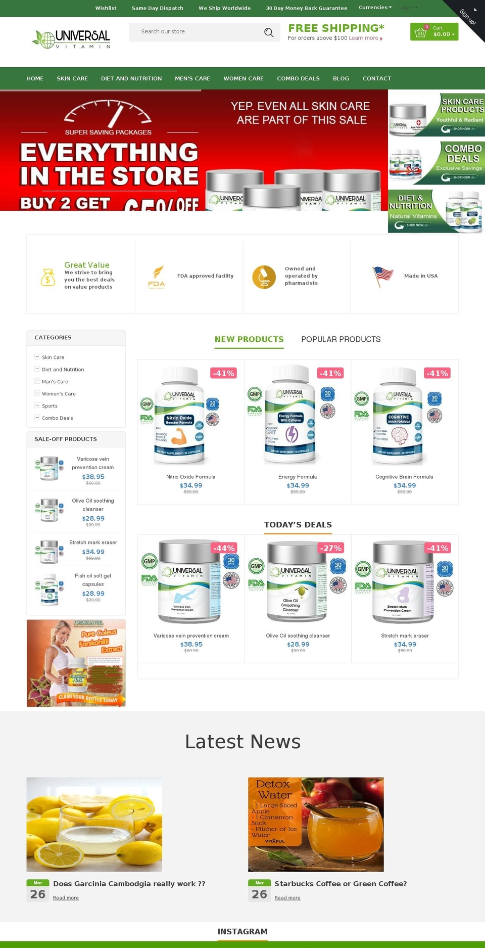 bestcosmeticsreview.com shopify website screenshot