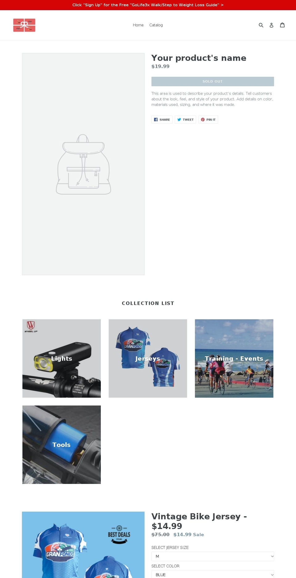 bestcyclingdealsshop.com — Shopify storefront screenshot