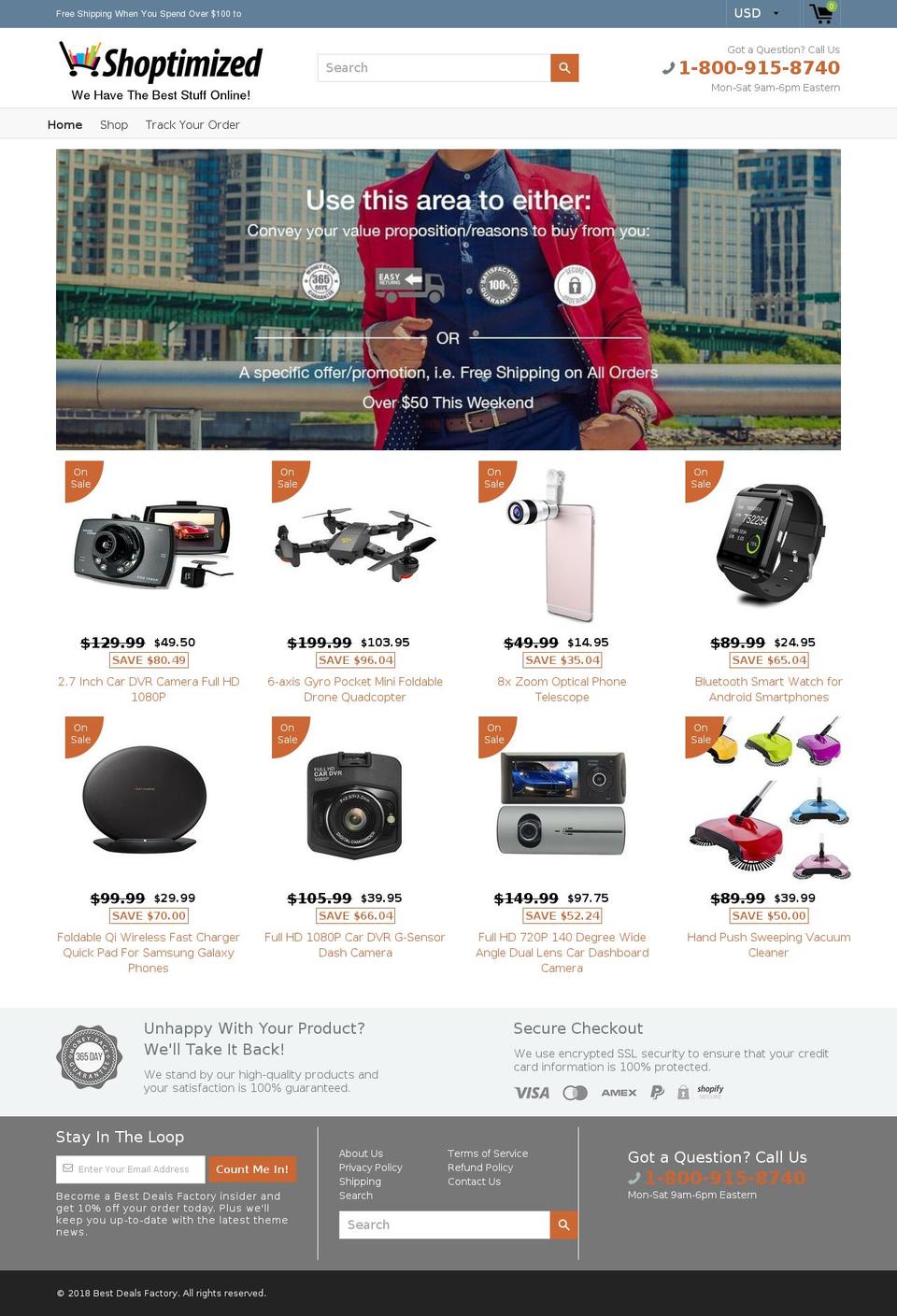 bestdealsfactory.com — Shopify storefront screenshot