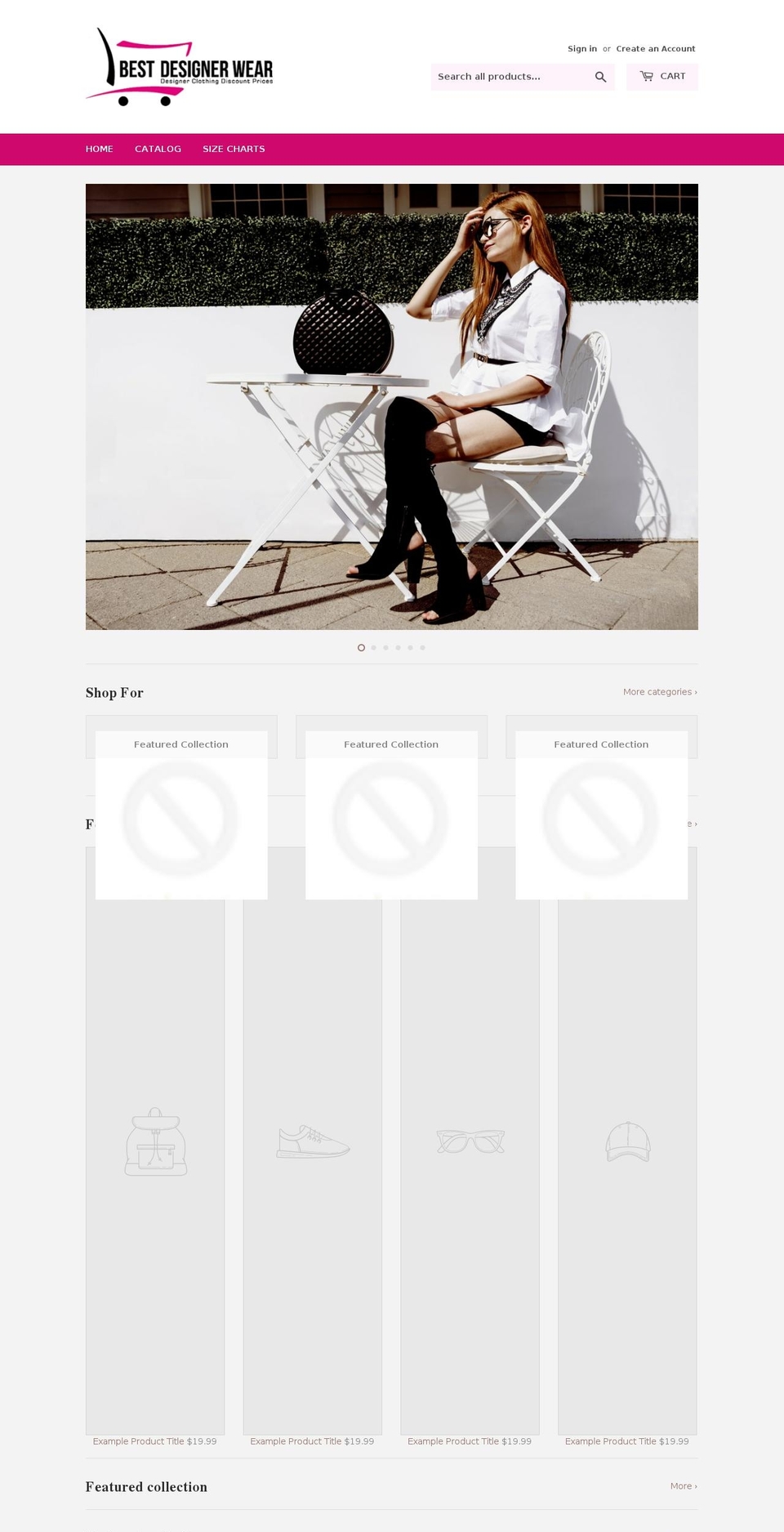 bestdesignerwear.com shopify website screenshot