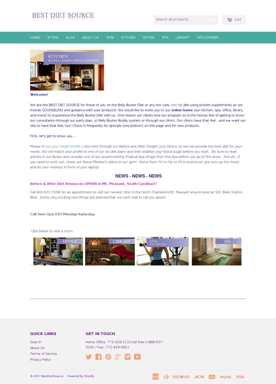 bestdietsource.com shopify website screenshot