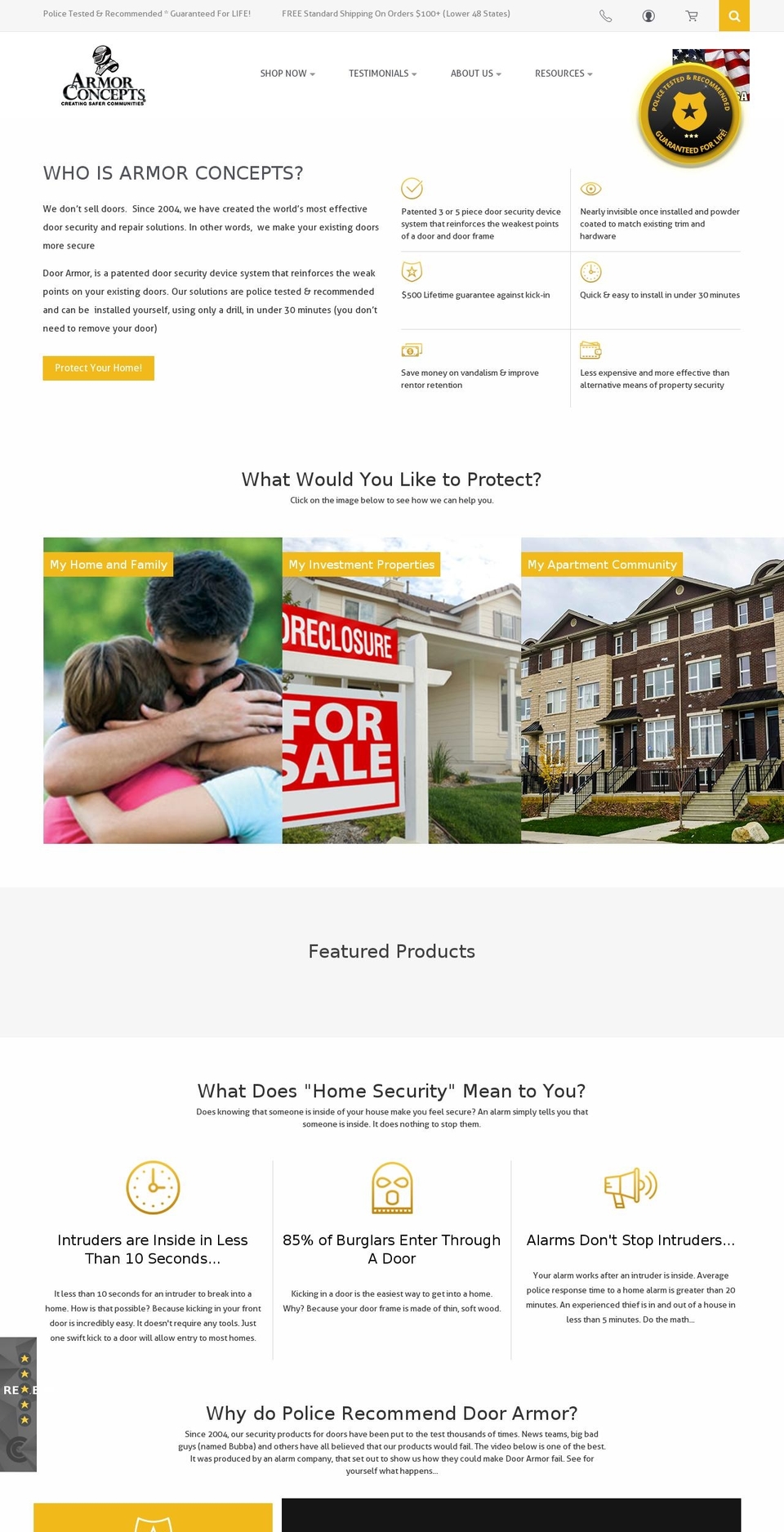 bestdoorsecurity.org shopify website screenshot