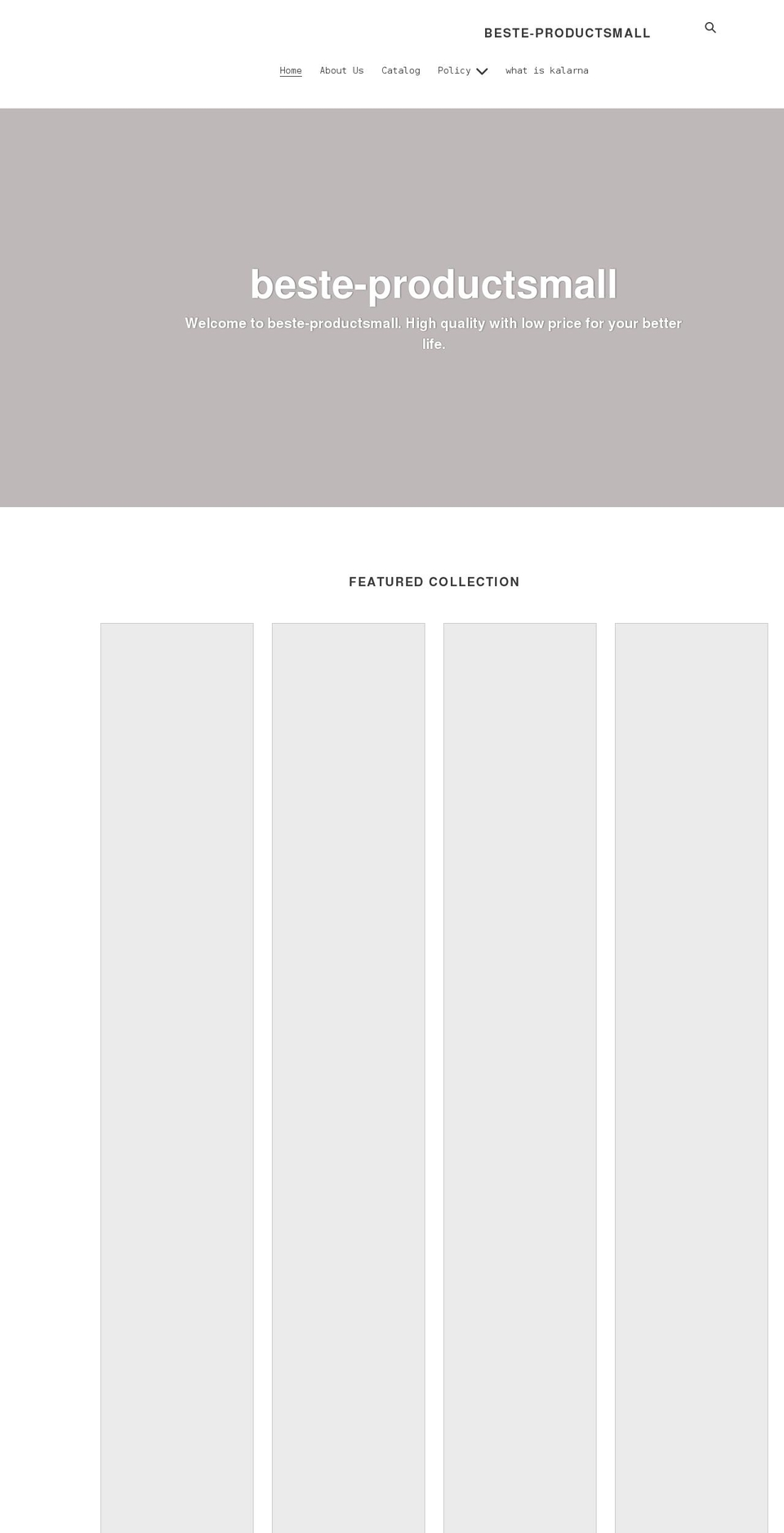 beste-productsmall.com shopify website screenshot