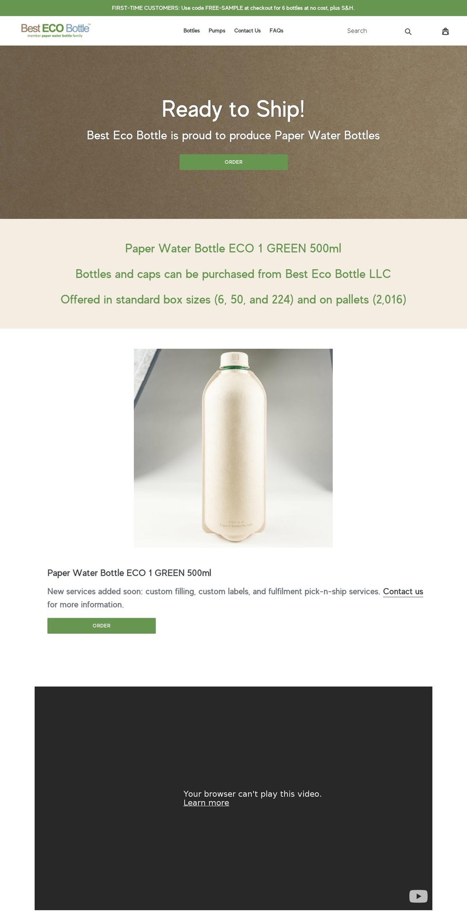 bestecobottle.com shopify website screenshot