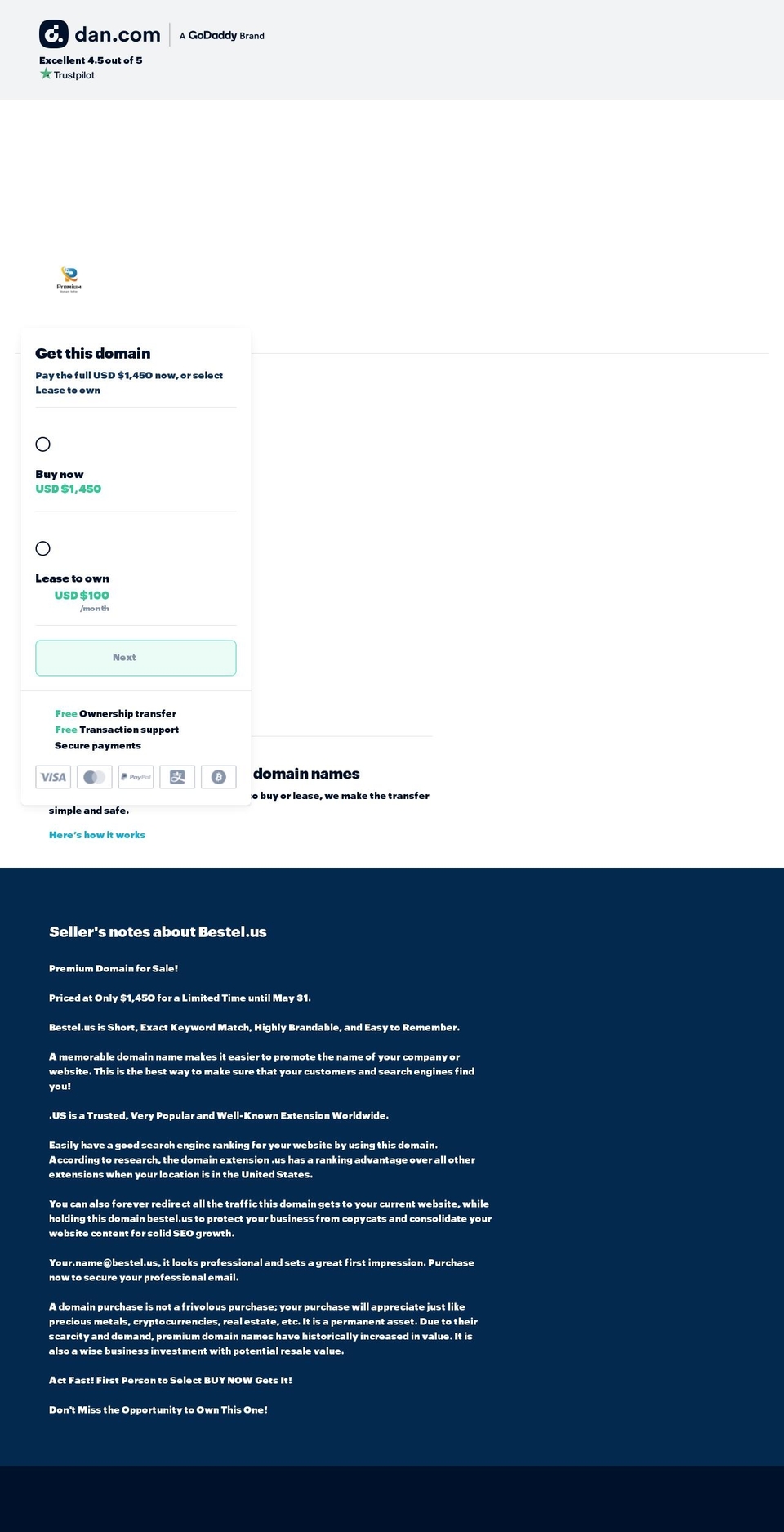 bestel.us shopify website screenshot