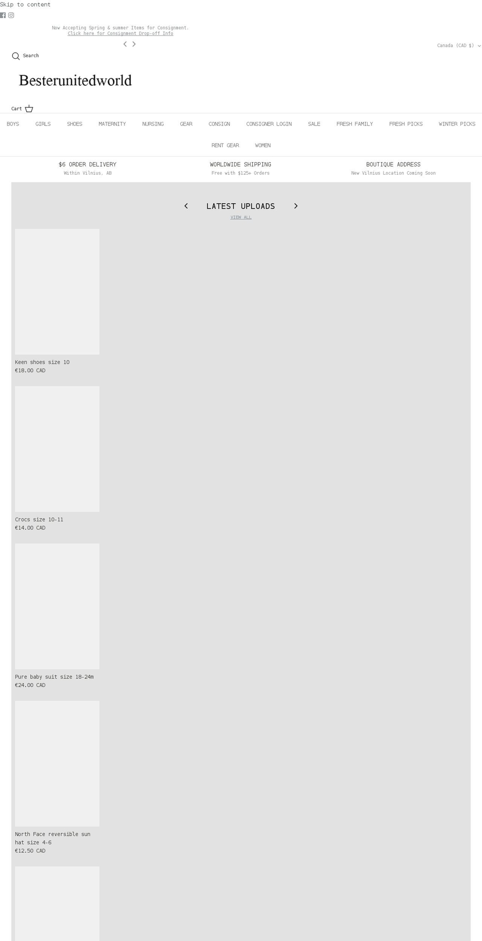 besterunitedworld.com shopify website screenshot