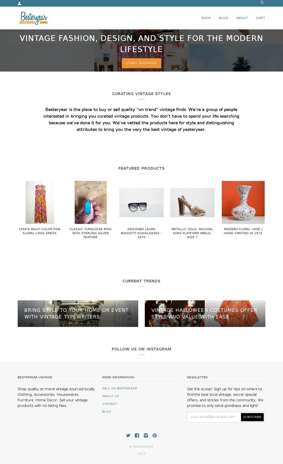 besteryear.com shopify website screenshot