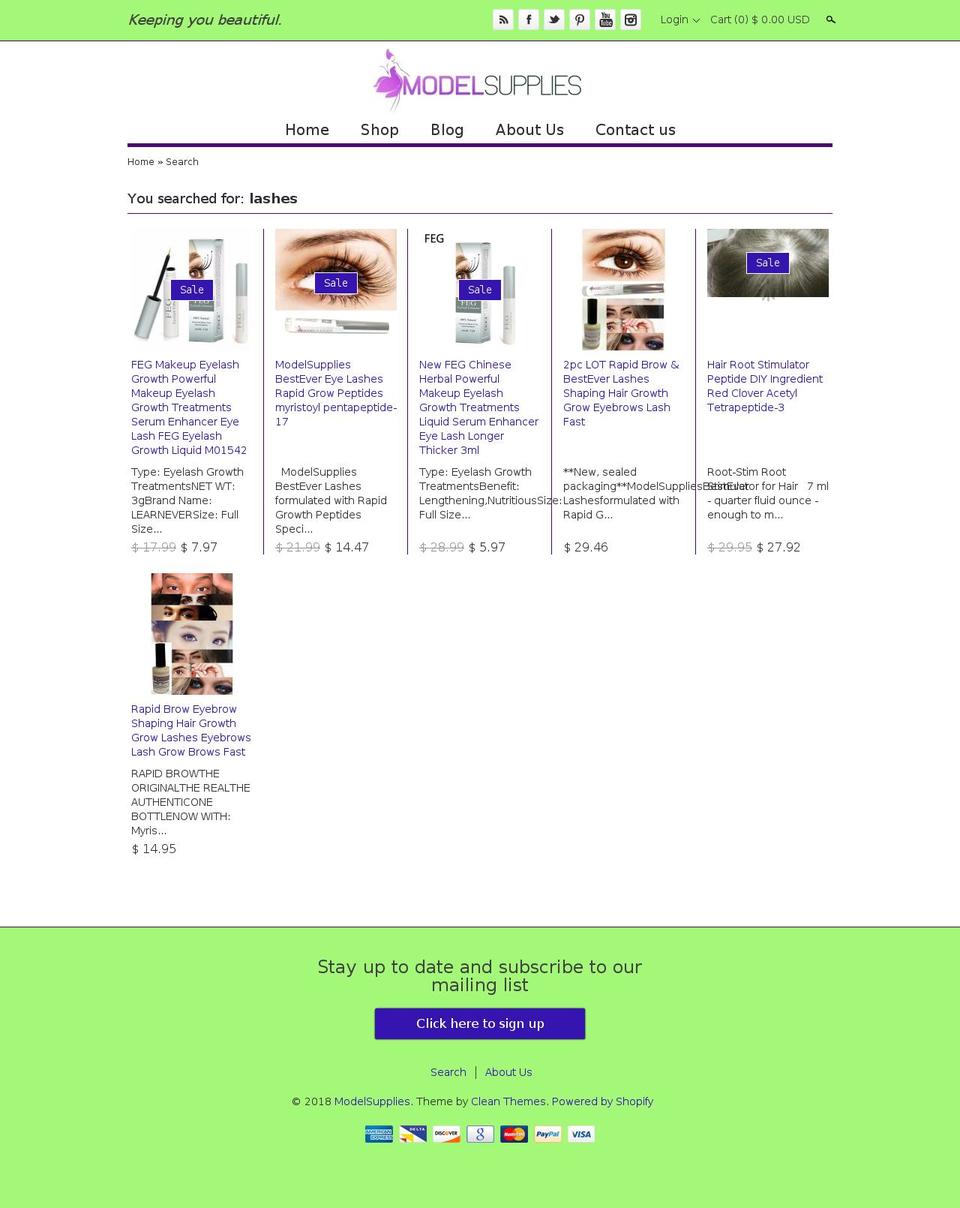 prashanta Shopify theme site example besteverlashes.com