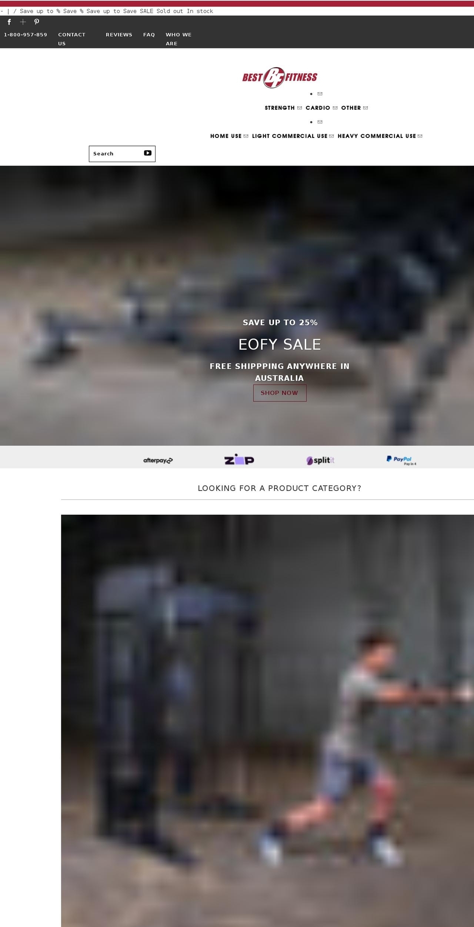 bestfitness.com.au shopify website screenshot