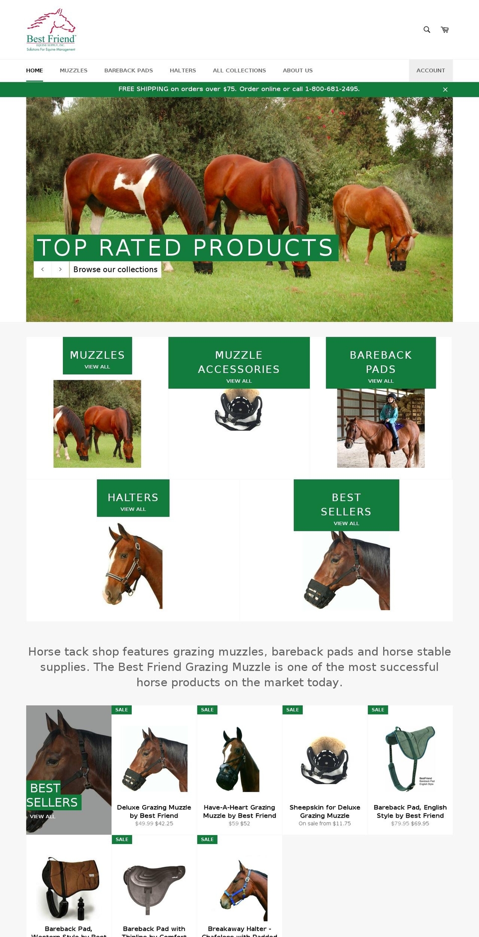 bestfriendequine.com shopify website screenshot