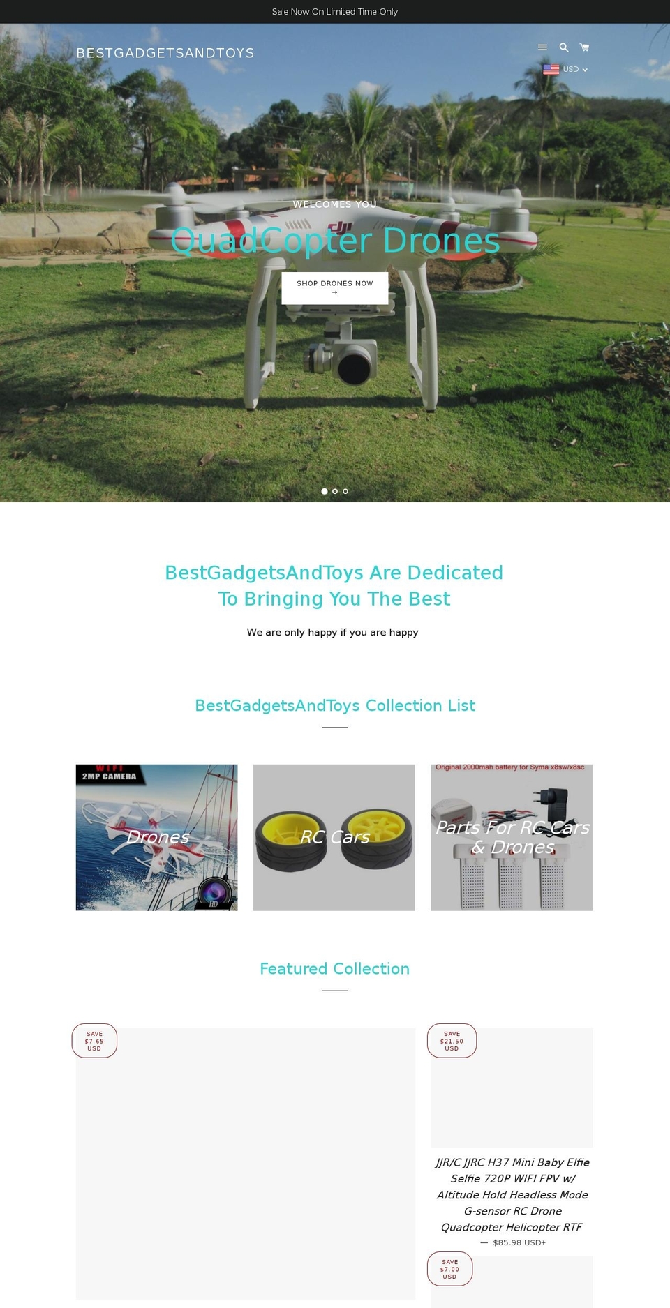 bestgadgetsandtoys.myshopify.com shopify website screenshot