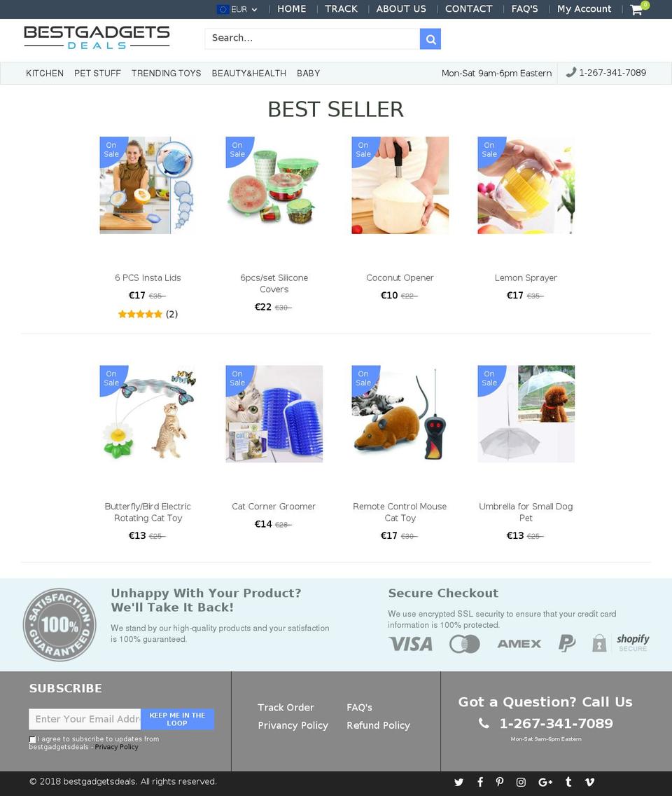bestgadgetsdeals.com — Shopify storefront screenshot