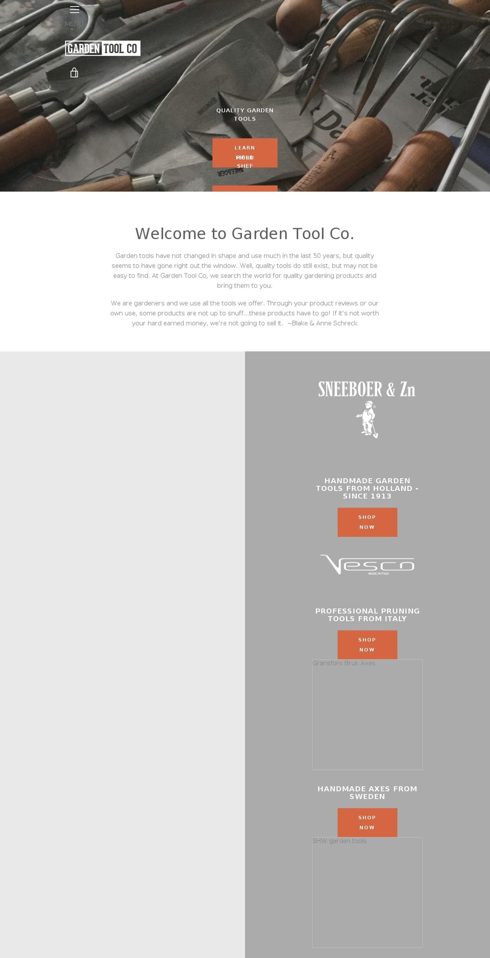 Narrative May 18 Shopify theme site example bestgarden.tools