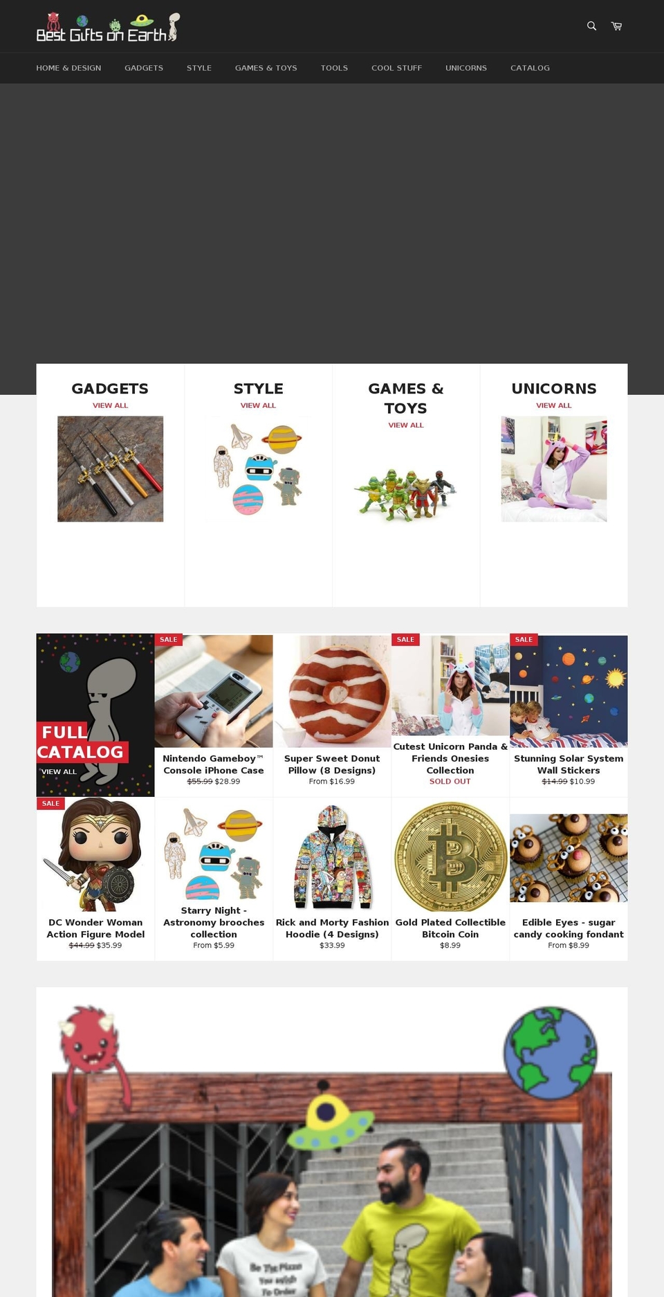 bestgiftsonearth.com — Shopify storefront screenshot