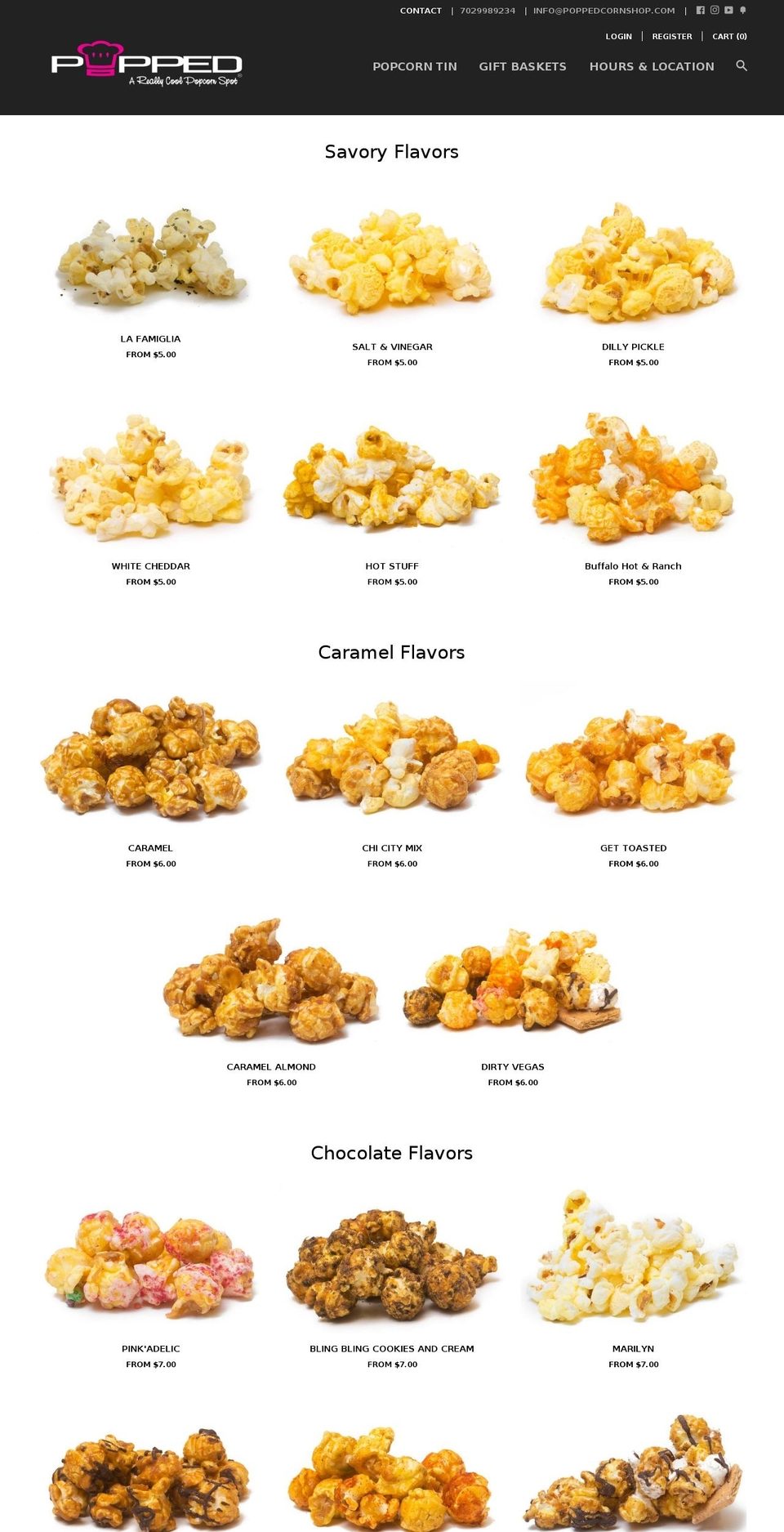 bestgourmetpopcorn.com shopify website screenshot