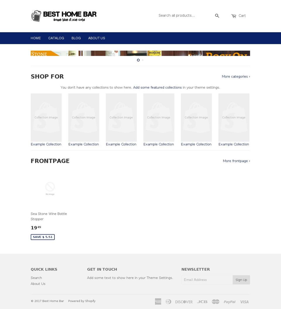 besthomebar.com shopify website screenshot