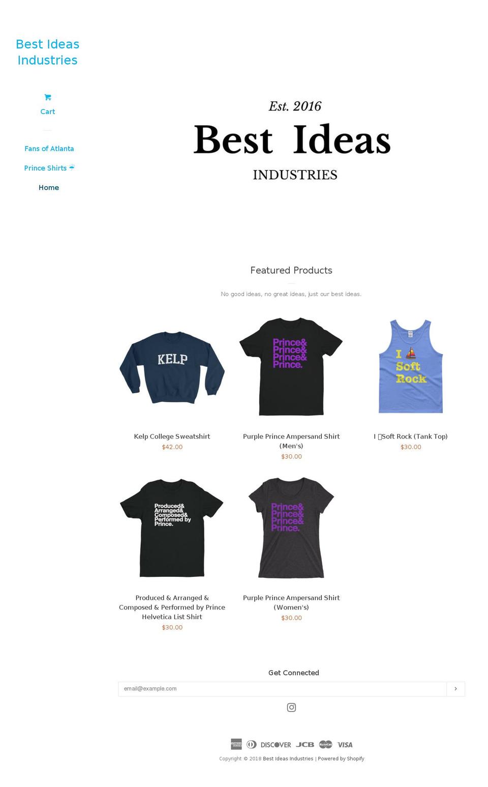 bestideasindustries.com shopify website screenshot