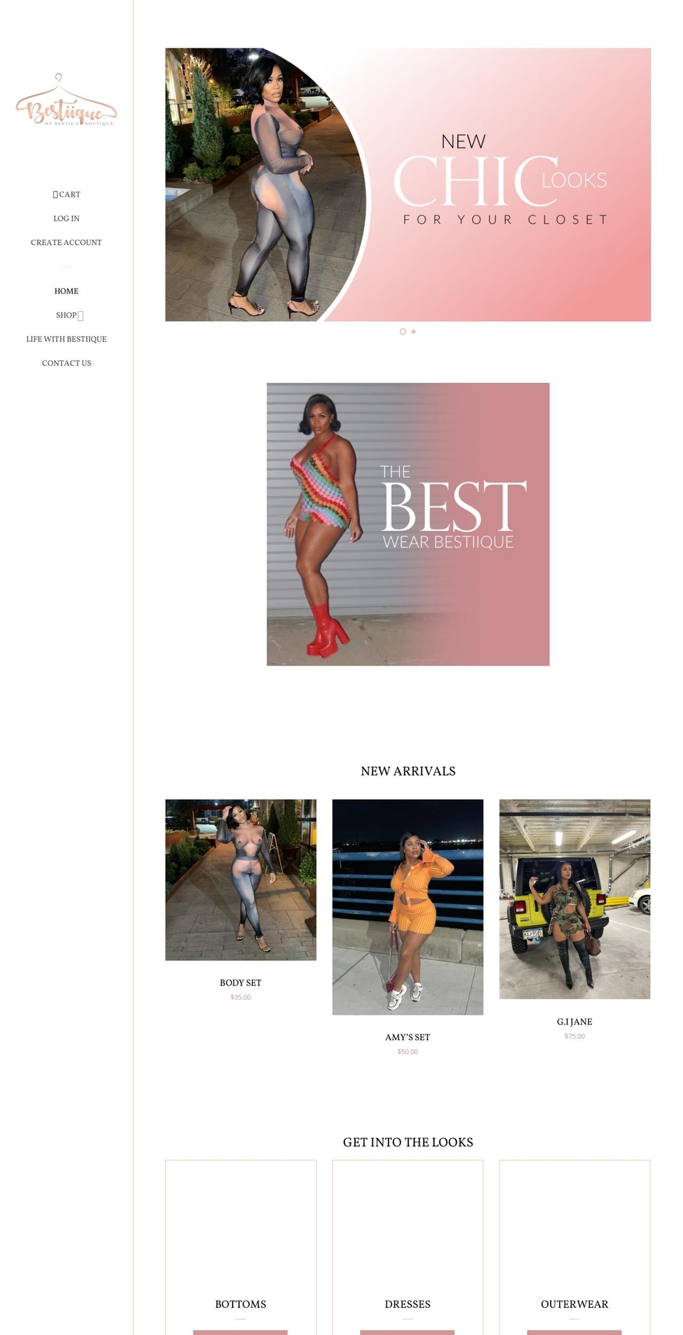 bestiique.com — Shopify storefront screenshot