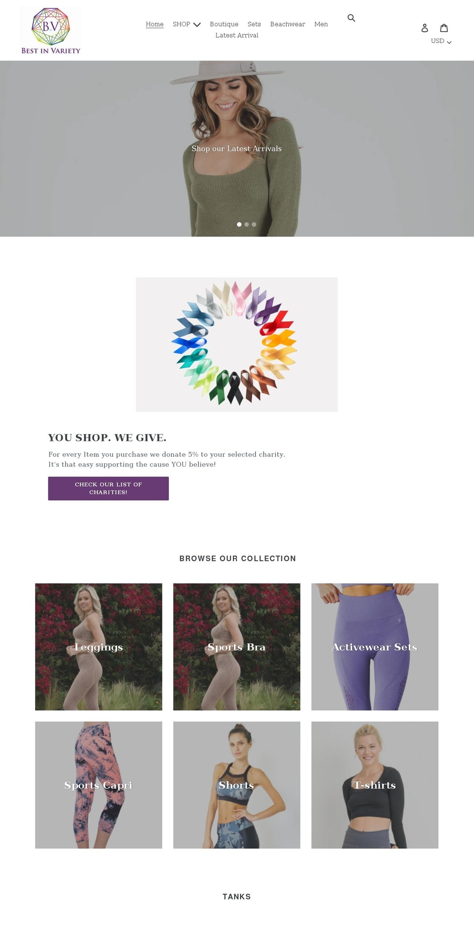 bestinvariety.com — Shopify storefront screenshot