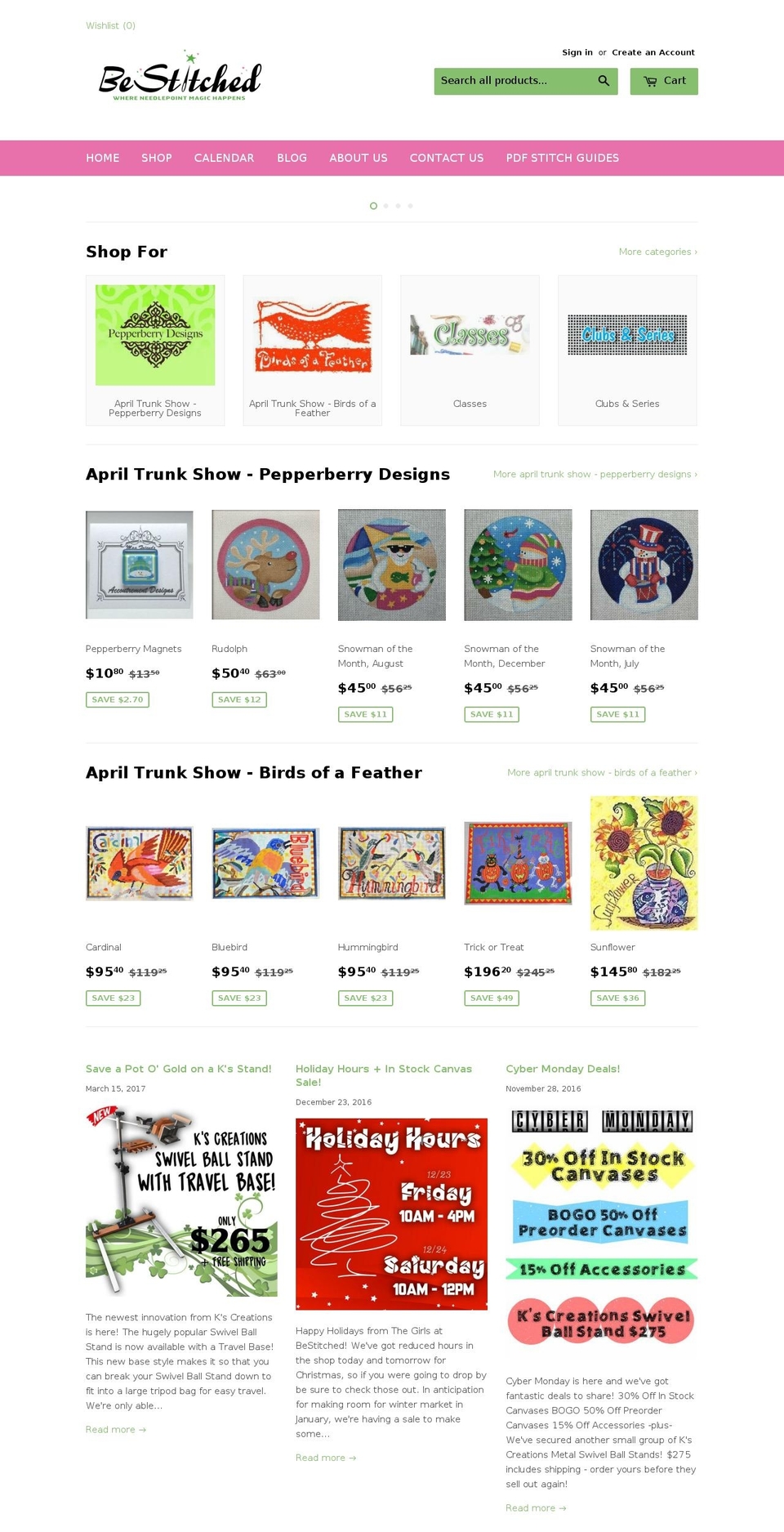 bestitchedneedlepointshop.com shopify website screenshot
