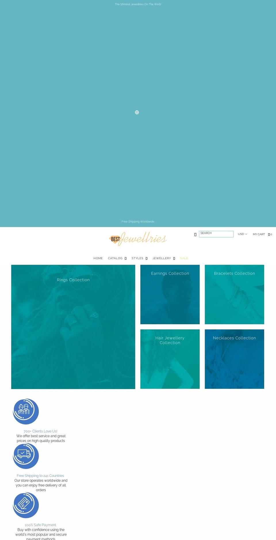 bestjewellries.com — Shopify storefront screenshot