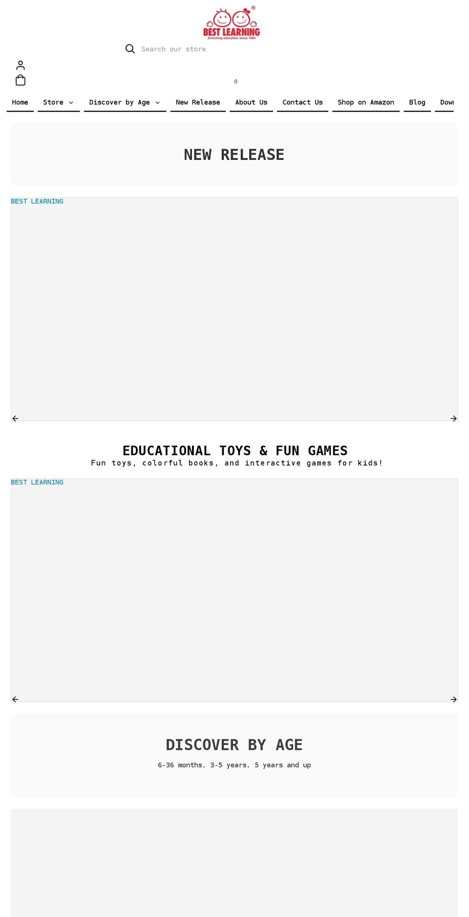 bestlearning.com shopify website screenshot